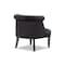 Baxton Studio Flax Victorian Style Black Velvet Upholstered Vanity Chair 119-6375 - alternate 6